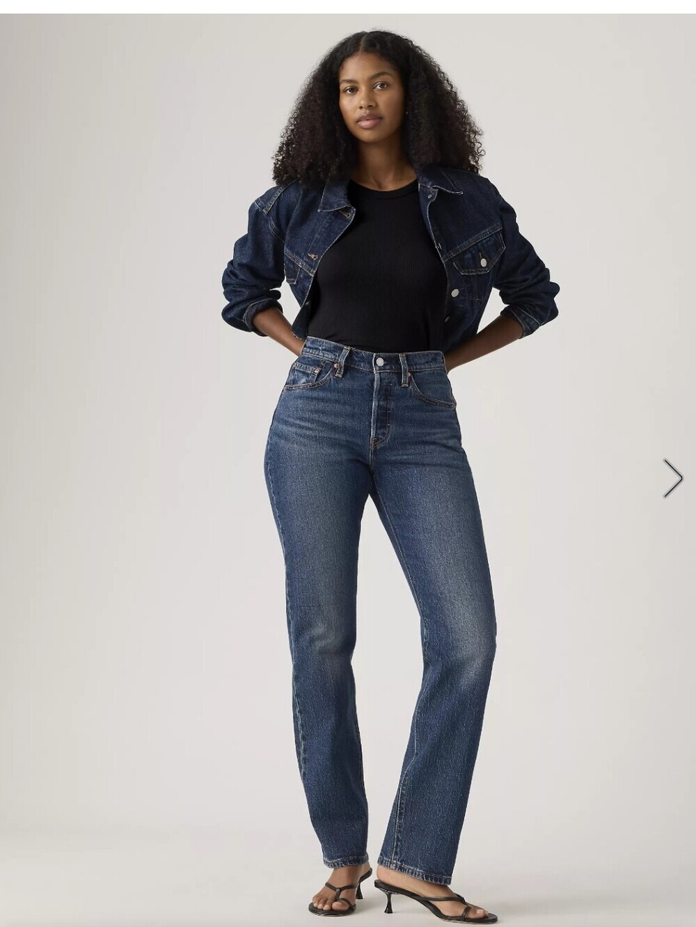 Levi's 501 Curve Straight Leg Jeans